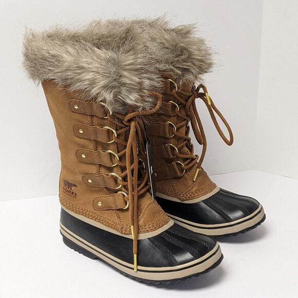 Sorel Joan of Arctic Waterproof Winter Boots, Brown Suede, Women's 8.5 M - Picture 1 of 6